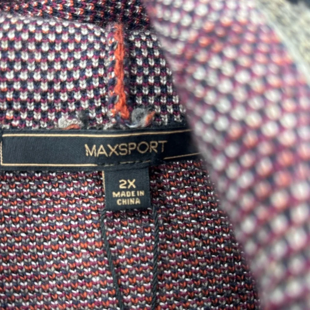 🟪Elegant Black and Red Patterned Cardigan🟣